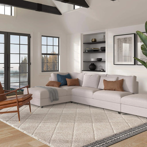 Denali Bijou Cream Polypropylene Tufted Area Rug 8x10 Default -DTYStore