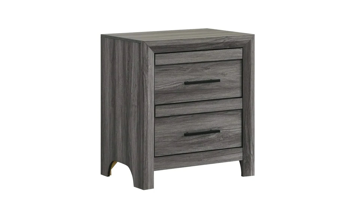 Denver Modern Style 4 Pc Full Bedroom Set Made with Wood in Gray (NJ INVENTORY) Default -DTYStore