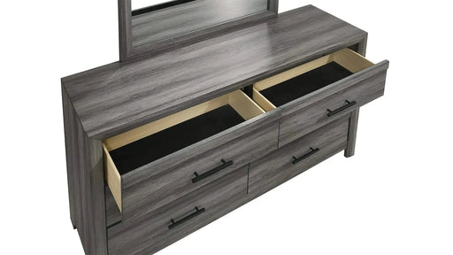 Denver Modern Style 5 Pc King Bedroom Set Made with Wood in Gray Default -DTYStore