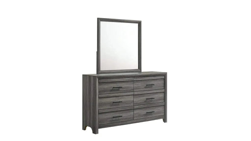 Denver Modern Style 5 Pc King Bedroom Set Made with Wood in Gray Default -DTYStore