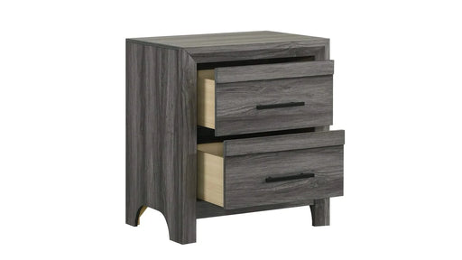 Denver Modern Style 5 Pc Queen Bedroom Set Made with Wood in Gray (NJ INVENTORY) Default -DTYStore