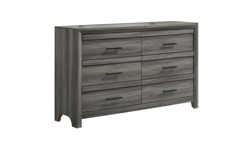Denver Modern Style 5 Pc Queen Bedroom Set Made with Wood in Gray (NJ INVENTORY) Default -DTYStore