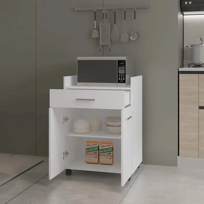 Derry Coffee Cart, Living Room, White Default -DTYStore