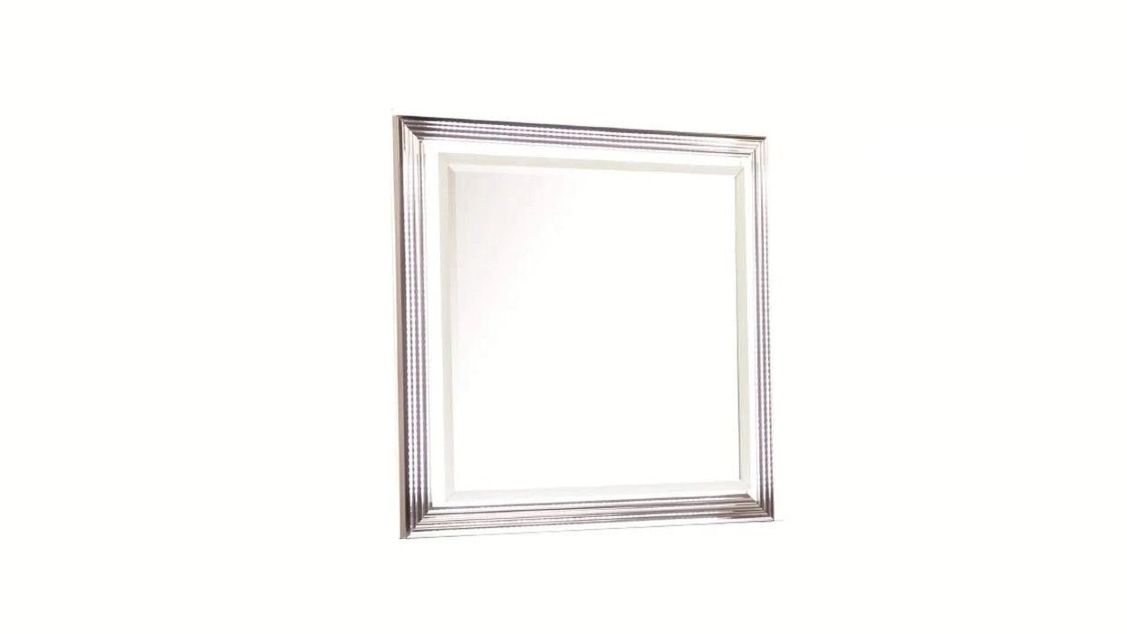 Desire Queen 4-Piece Bedroom Set – LED Upholstered Bed, Marble-Finished Storage, and Metallic Trim for a Sophisticated Contemporary Retreat Default -DTYStore