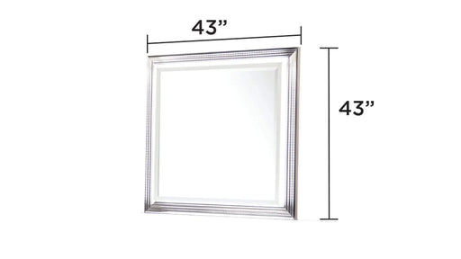 Desire Queen 5-Piece Bedroom Set – LED Upholstered Bed with Footboard Storage, Dresser, Mirror, Nightstand, and Chest in White & Marble Finish with Metallic Accents(CA INVENTORY) Default -DTYStore