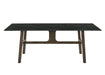 Destin Ceramic & Walnut Finish Dining Table Default -DTYStore