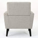 Devotion Upholstered Club Chair with Birch Wood Legs, Beige Default -DTYStore