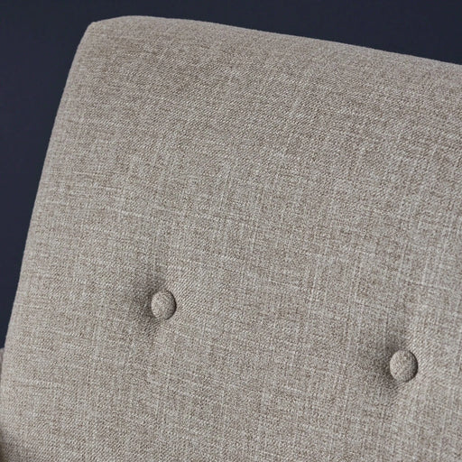 Devotion Upholstered Club Chair with Birch Wood Legs, Beige Default -DTYStore