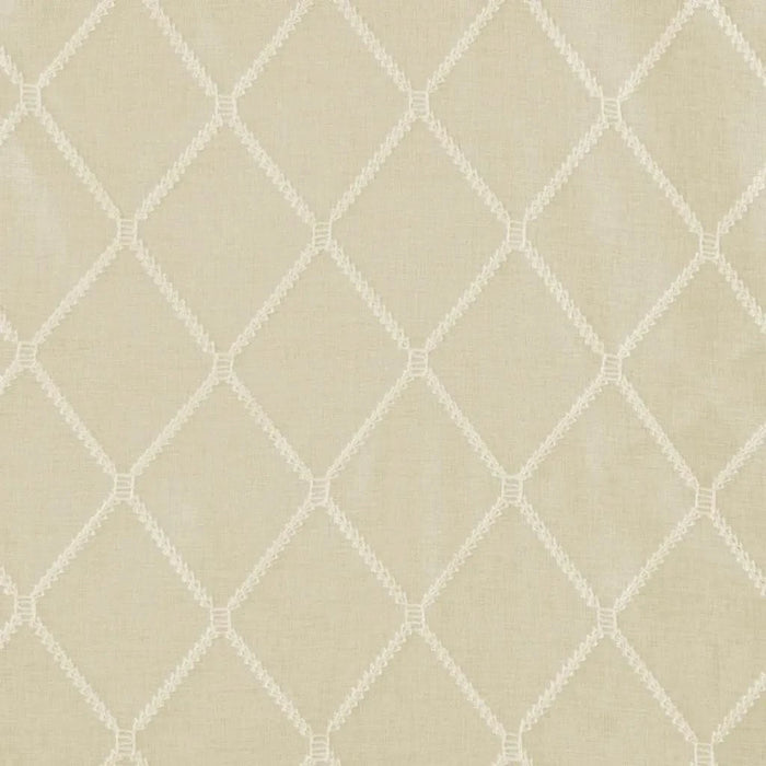 Diamond Sheer Embroidered Window Scarf Default -DTYStore