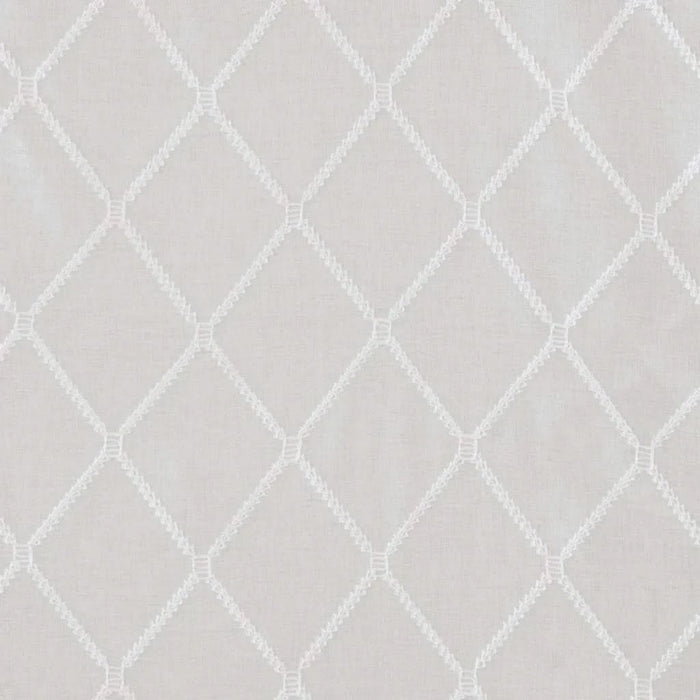 Diamond Sheer Embroidered Window Scarf Default -DTYStore