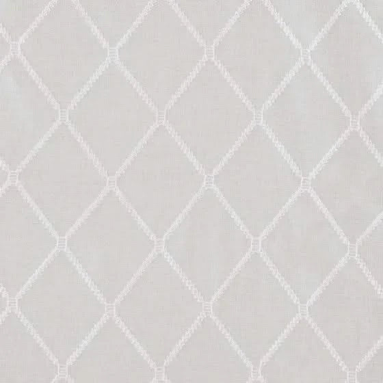 Diamond Sheer Embroidered Window Scarf Default -DTYStore