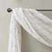 Diamond Sheer Embroidered Window Scarf Default -DTYStore