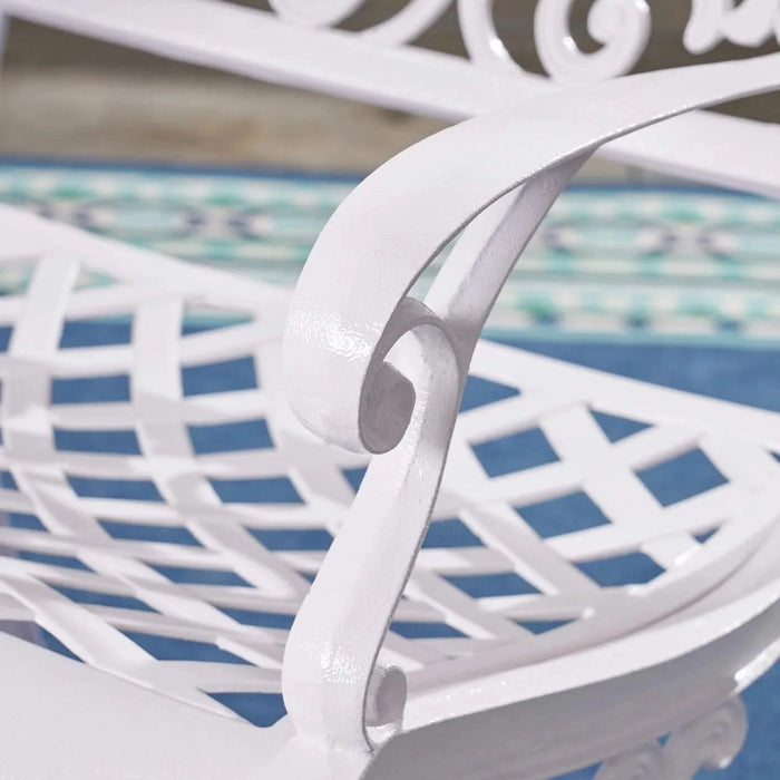 Dieter 4 - Person Metal Patio Dining Set with Round Table Default -DTYStore