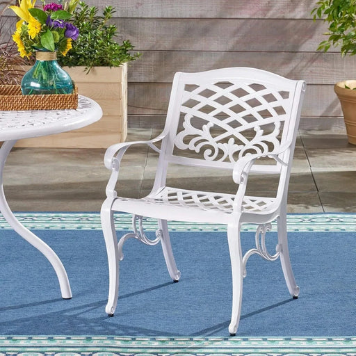 Dieter 4 - Person Metal Patio Dining Set with Round Table Default -DTYStore