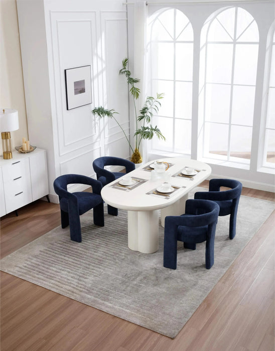 Dining Chair Set of 2 blue Default -DTYStore