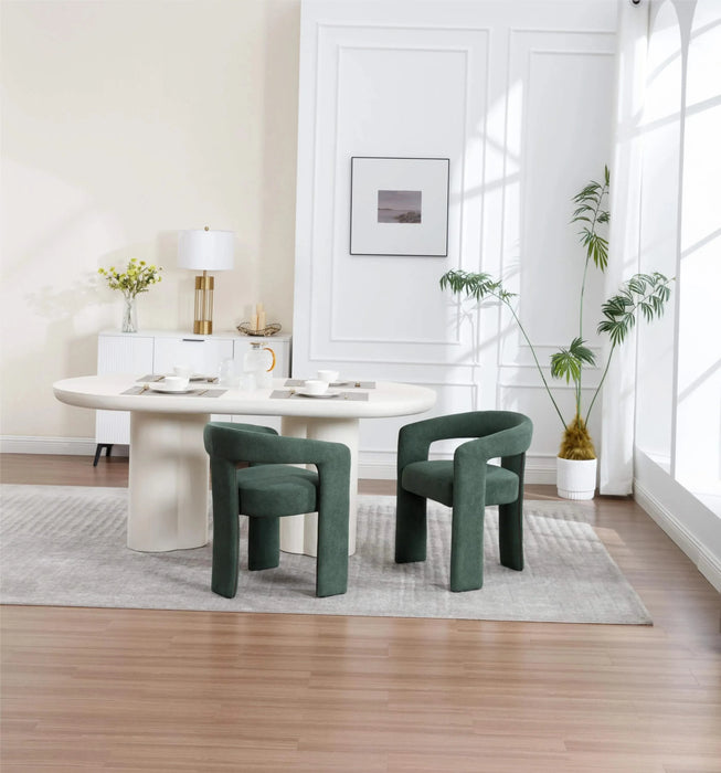 Dining Chair Set of 2 green Default -DTYStore