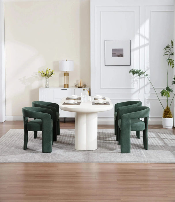 Dining Chair Set of 2 green Default -DTYStore