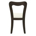 Dining Chair Without Arm(dark brown+beige) Set of 2 Default -DTYStore