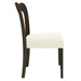 Dining Chair Without Arm(dark brown+beige) Set of 2 Default -DTYStore