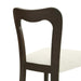 Dining Chair Without Arm(dark brown+beige) Set of 2 Default -DTYStore