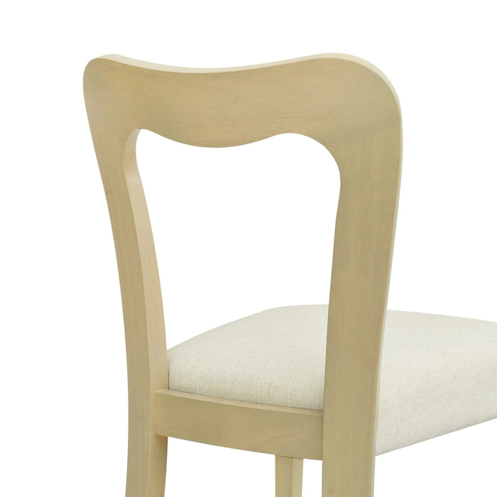 Dining Chair Without Arm(light ash+beige) Set of 2 Default -DTYStore