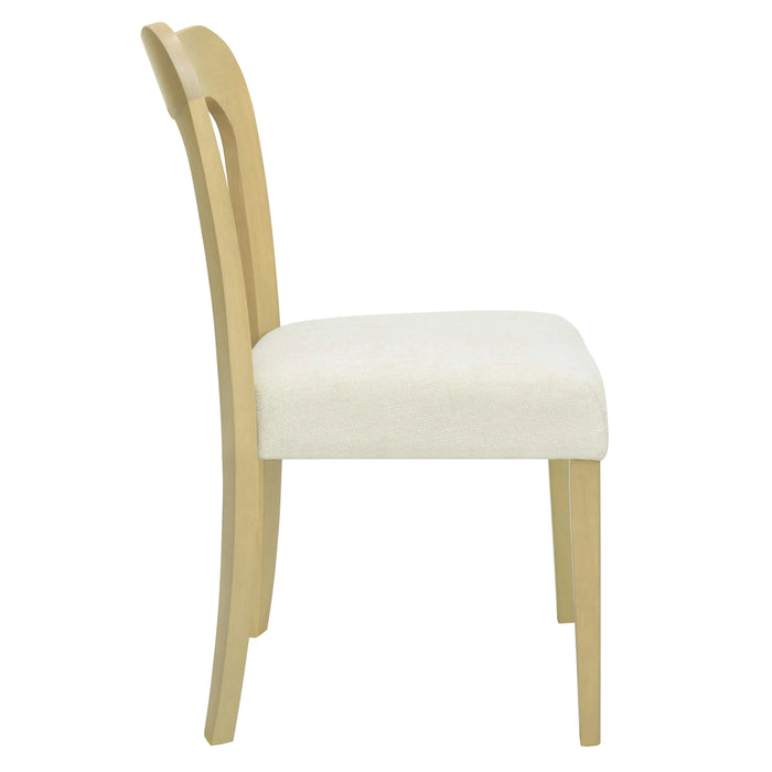 Dining Chair Without Arm(light ash+beige) Set of 2 Default -DTYStore