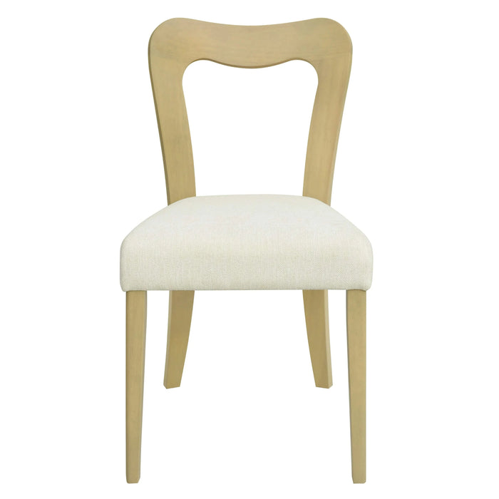 Dining Chair Without Arm(light ash+beige) Set of 2 Default -DTYStore