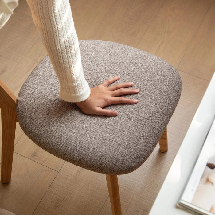 Dining Chair Wooden FAS Grade Oak Natural Wood Made in North America 100% Dirt-free Wood Chair Solid Chair Table Chair Wooden Living Room Chair Simple And Natural 47.5 * 55.5 * 78cm Default -DTYStore