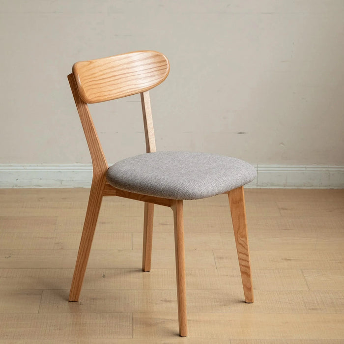 Dining Chair Wooden FAS Grade Oak Natural Wood Made in North America 100% Dirt-free Wood Chair Solid Chair Table Chair Wooden Living Room Chair Simple And Natural 47.5 * 55.5 * 78cm Default -DTYStore