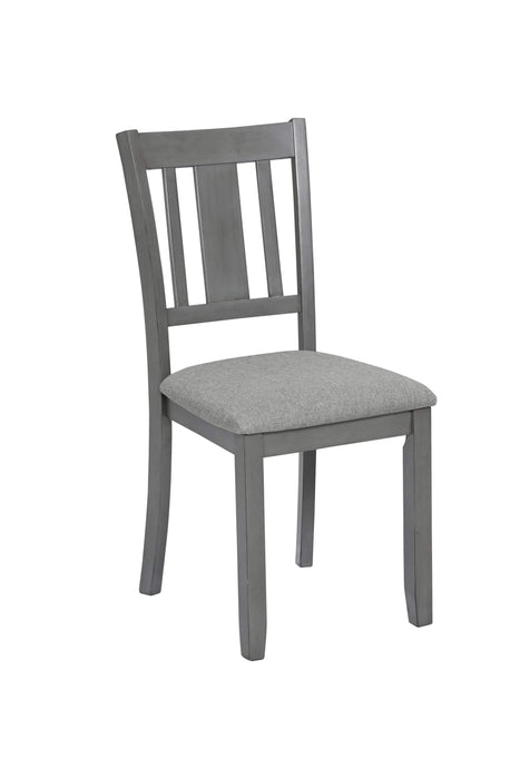 Dining Chairs Only, Wooden Dining Chairs Set of 4, Kitchen Chair with Padded Seat, Upholstered Side Chair for Dining Room, Living Room, Gray Default -DTYStore