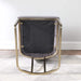 Dining Chairs, Velvet Upolstered Side Chair, Gold Metal Legs (Set of 2) - Black Default -DTYStore
