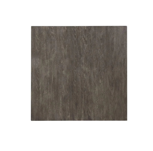 Dining Room Rustic Style Antique White 5pc Dining Set Counter Height Table w Shelf Unique High Chairs Furniture Default -DTYStore