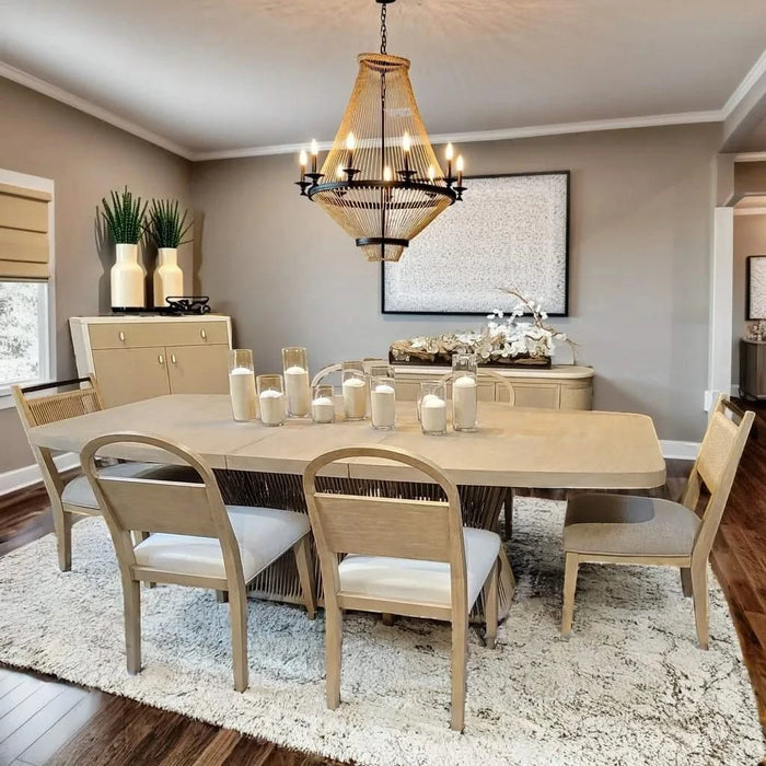 Dining Table - Toffe with Rope Base Default -DTYStore