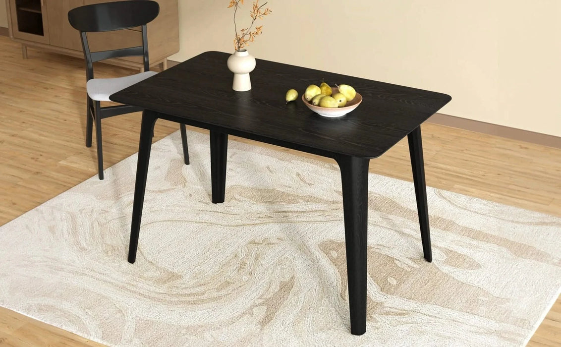 Dining Table Solid Wood Legs, Black Default -DTYStore