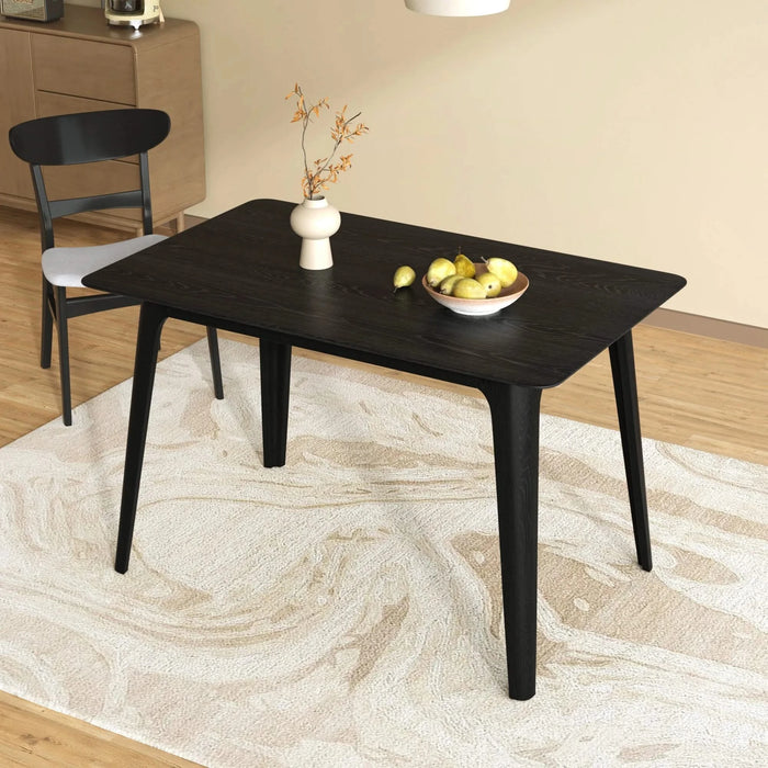 Dining Table Solid Wood Legs, Black Default -DTYStore