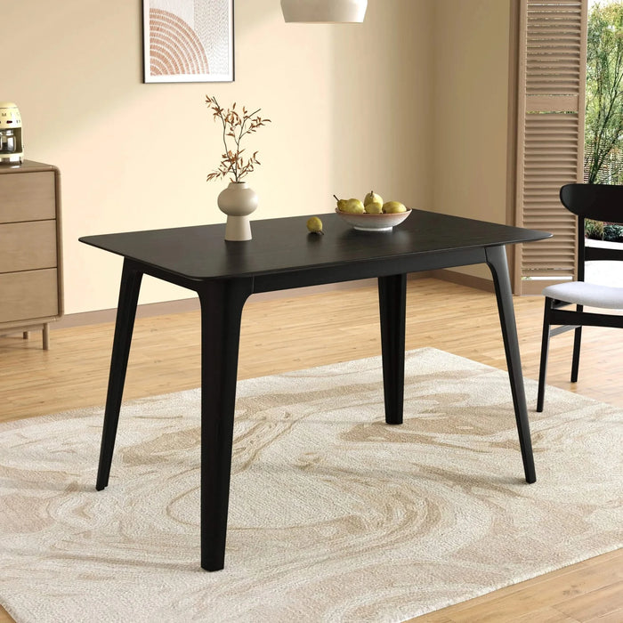 Dining Table Solid Wood Legs, Black Default -DTYStore