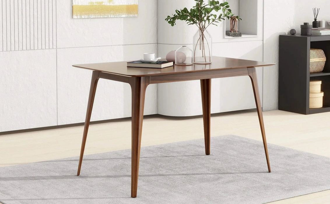 Dining Table Solid Wood Legs, Walnut (same sku: N759S888001T ) Default -DTYStore