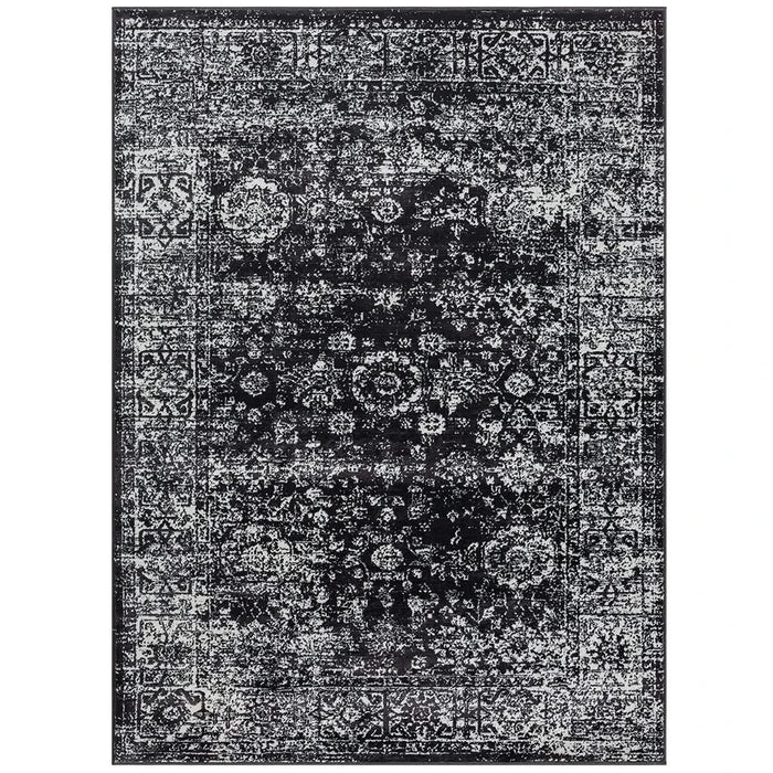 Distressed Vintage Persian Woven Area Rug Default -DTYStore