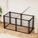 Dog Crate 47.2' Dog Kennel for Small Medium Dogs, Puppy Dog Playpen with Top, Pet Cage, Indoor, Black.47.2'L x 22'W x 24'H. Default -DTYStore