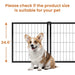 Dog Crate 47.2' Dog Kennel for Small Medium Dogs, Puppy Dog Playpen with Top, Pet Cage, Indoor, Black.47.2'L x 22'W x 24'H. Default -DTYStore