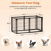 Dog Crate 47.2' Dog Kennel for Small Medium Dogs, Puppy Dog Playpen with Top, Pet Cage, Indoor, Black.47.2'L x 22'W x 24'H. Default -DTYStore