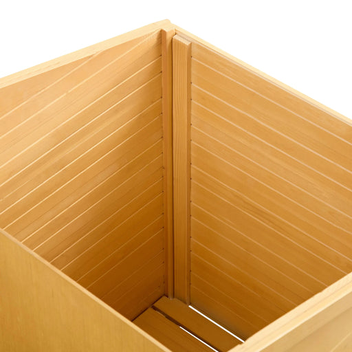 Dog House, Waterproof Dog Cage Kennel, Wooden Outdoor and Indoor Dog House, Raised Pet Kennel for Medium Dogs, Log Cabin Style with Porch,Elevated Floor,Asphalt Roof, 2 Doors, Pine Wood Natural Default -DTYStore