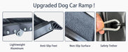 Dog Ramp for Car, 63' Long & 17' Wide Folding Portable Pet Stair Ramp with Non-Slip Rug Surface, Extra Wide Dog Steps for Medium & Large Dogs Up to 250LBS Enter a Car, SUV & Truck Default -DTYStore