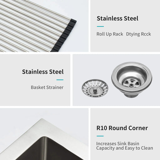 Double Bowl Farmhouse Sink 33'x21'x10' Stainless Steel Apron Front Kitchen Sink 16 Gauge Brushed Nickel Default -DTYStore