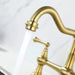 Double Handle Widespread Kitchen Faucet with Traditional Handles Default -DTYStore
