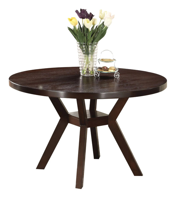 Drake Espresso Finish Dining Table Default -DTYStore