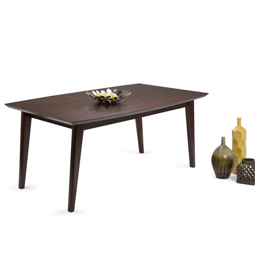 Draper Dining Table in Java Brown Default -DTYStore
