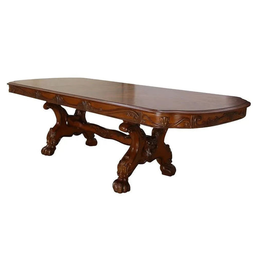 Dresden Cherry Oak Finish Dining Table Default -DTYStore