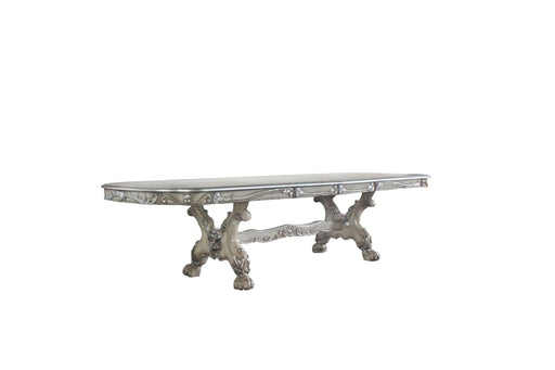 Dresden Vintage Bone White Finish Dining Table Default -DTYStore