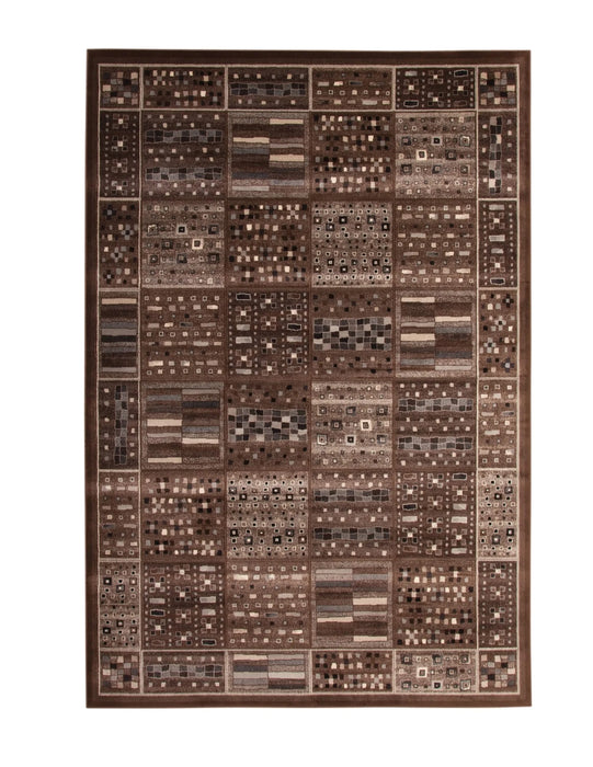Drexel Chocolate/Ivory/Grey Area Rug 8x10 Default -DTYStore